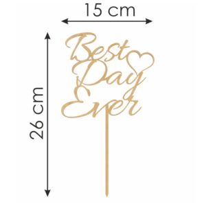 Topper na tort Best Day Ever