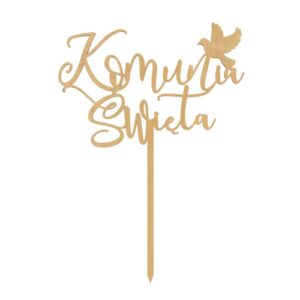 Topper na tort Komunia Święta