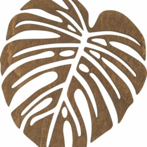 Podkładka pod kubek Monstera 4 szt. – dąb ciemny