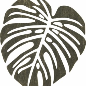 Podkładka pod kubek Monstera 4 szt. – heban