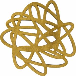 Podkładka pod kubek Oval 4 szt. – dąb jasny