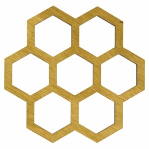 Podkładka pod kubek Hexagon 4 szt. – dąb jasny