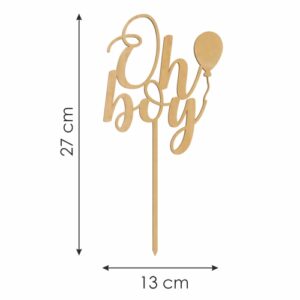 Topper na tort Oh Boy
