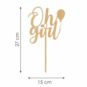 Topper na tort Oh Girl