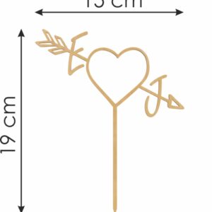 Topper na tort Własne Inicjały