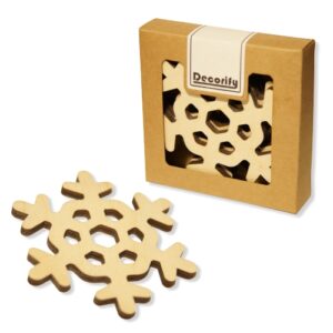 Podkładka pod kubek Śnieżynka 4 szt. – naturalne