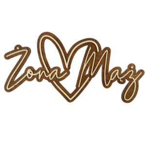 Drewniany napis 3D – Żona Mąż