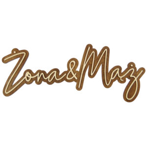 Drewniany napis 3D – Żona&Mąż