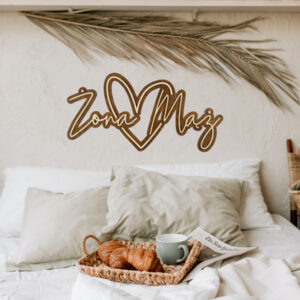 Drewniany napis 3D – Żona Mąż