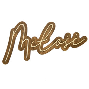 Drewniany napis 3D – Miłość