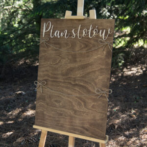 Plan stołów na ślub mały