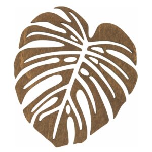 Podkładka pod talerz Monstera duża – dąb ciemny