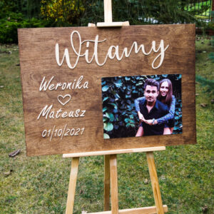 Tablica powitalna na zdjęcie 50×70 cm