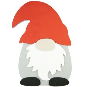 Mikołaj skrzat świąteczny szary 20 cm