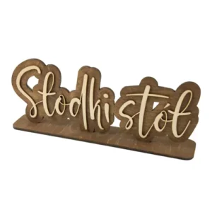 Drewniany napis stojący – Słodki stół